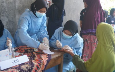 Mahasiswa Departemen Kesehatan Masyarakat UM Adakan Pemeriksaan Kesehatan Gratis untuk Masyarakat yang berfokus pada pemeriksaan Gula Darah, Kolesterol, dan Asam Urat