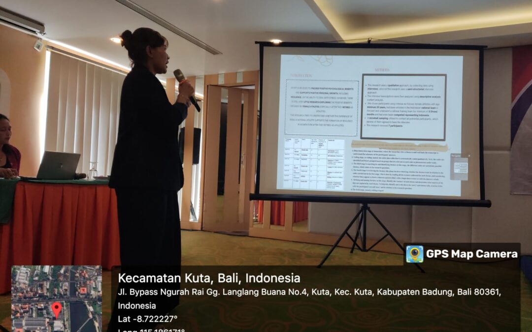 Mendukung kesetaraan pemberdayaan gender, dosen UM mempresentasikan penelitian dampak positif prestasi pada mantan atlet perempuan di Konferensi Internasional di Bali