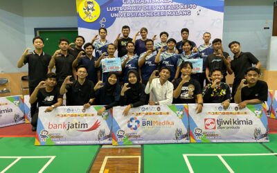 Dosen dan Tendik Fakultas Ilmu Keolahragaan (FIK) Sabet Juara di Pertandingan Bulu Tangkis Dies Natalis Universitas Negeri Malang