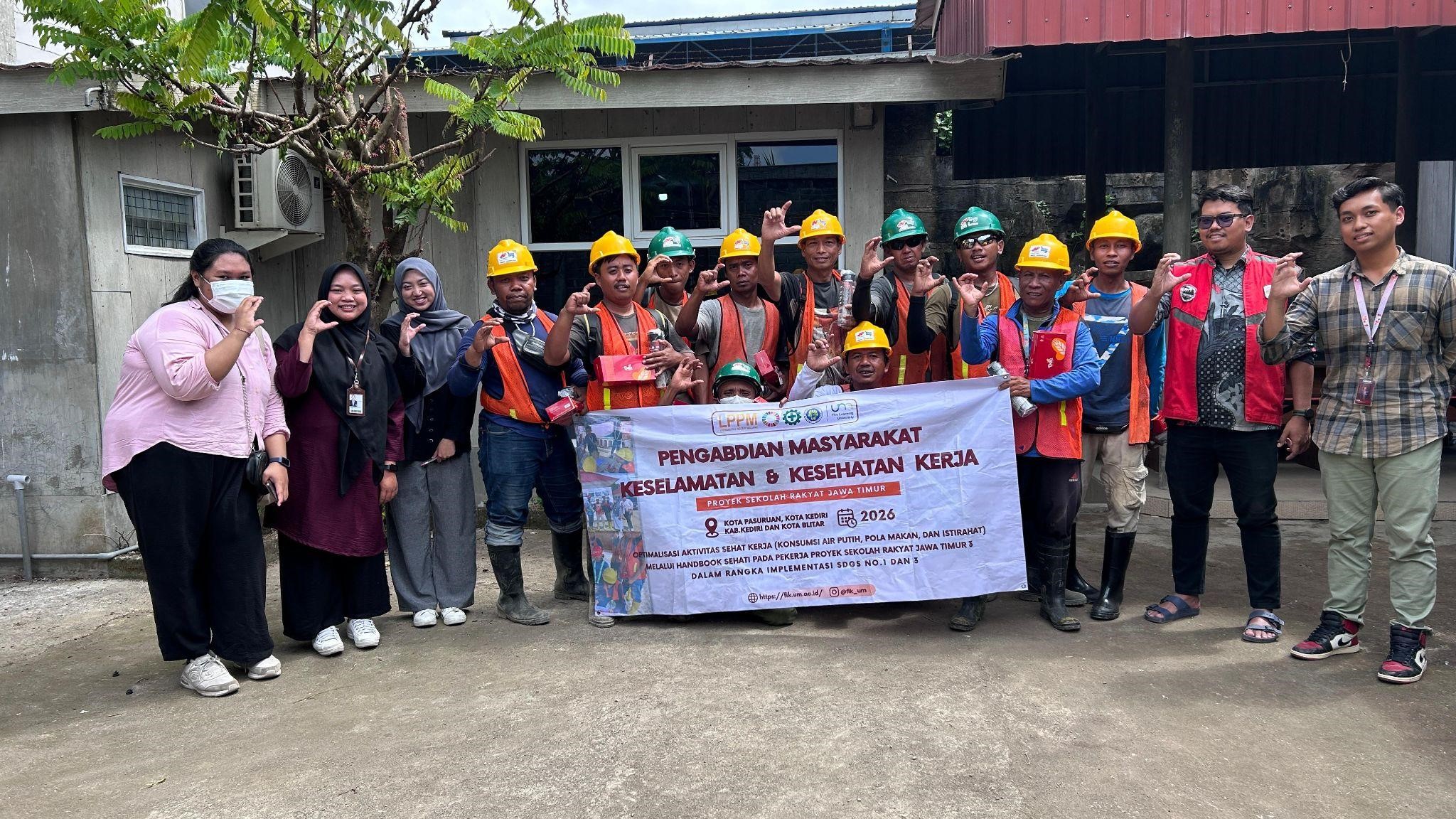 UM Perkuat Budaya Kerja Sehat Pekerja Konstruksi Melalui Handbook SEHATI di Empat Proyek Sekolah Rakyat Jawa Timur